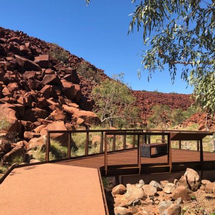 Ngajarli rock art viewing boardwalk officially reopened and Tentative World Heritage List celebrated